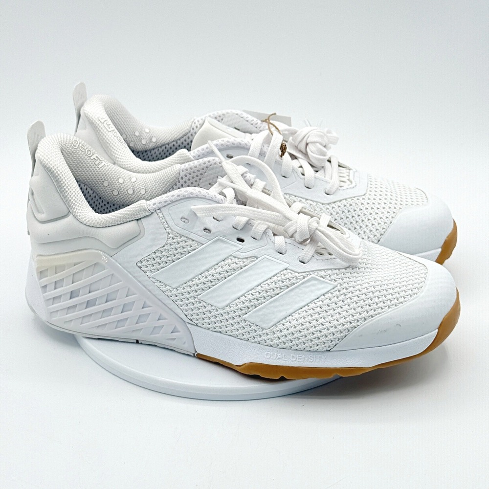 Adidas Dropset 3 Trainer Size 9 Womens White/White/Gray ID8633, NEW